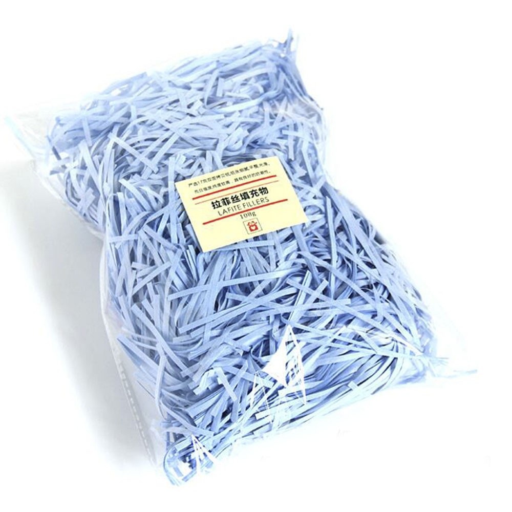 100g Colored Shredded Tissue Paper Silk Wedding Gift Box Candy Filling Raffia Fold Paper