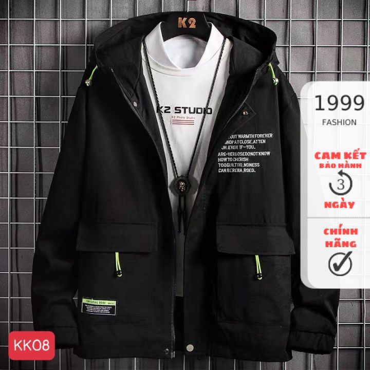 Áo khoác kaki nam ⚡CỰC CHẤT⚡ khoác kaki nam 2 lớp chống nắng 1999 Fashion-KK08