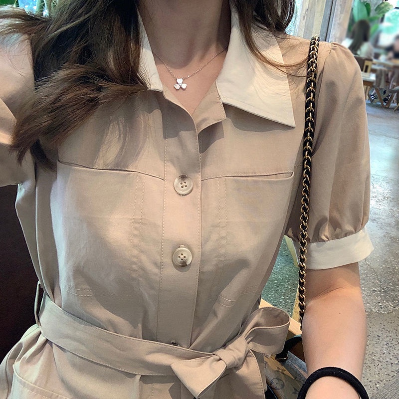 Đầm midi tay ngắn dáng dài thời trang mùa hè cho nữ Size S-3Xl