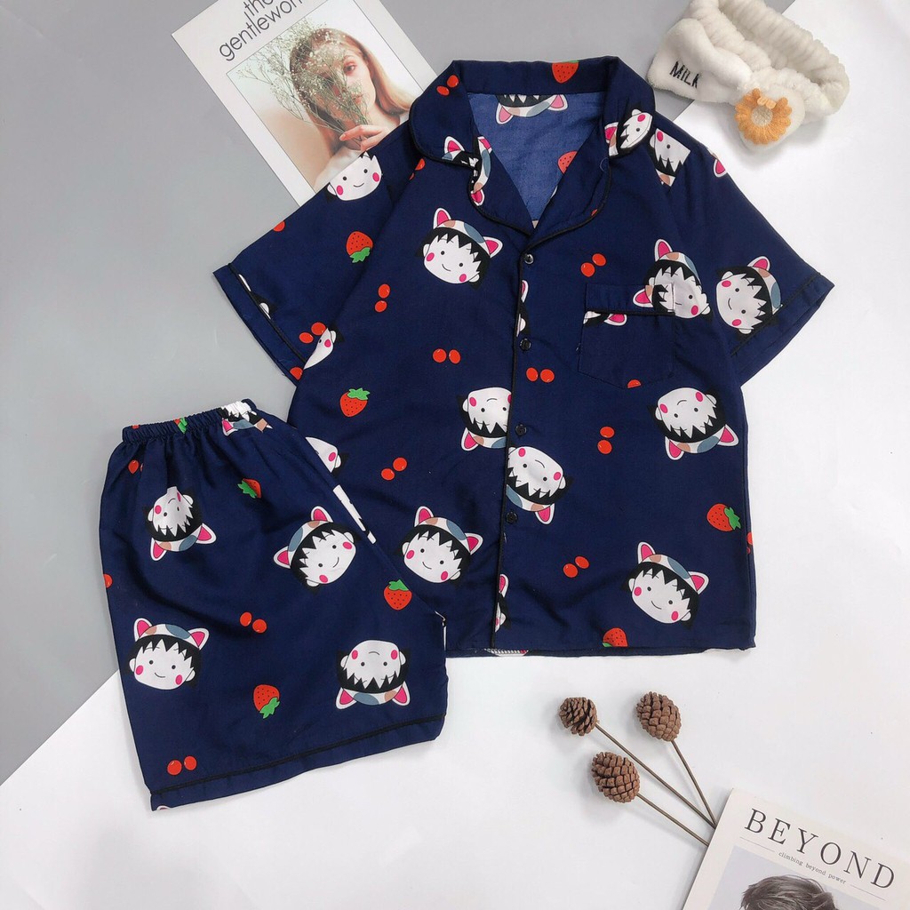 Bộ đồ mặc nhà pijama ngắn hot trend-Thu Thảo shop.