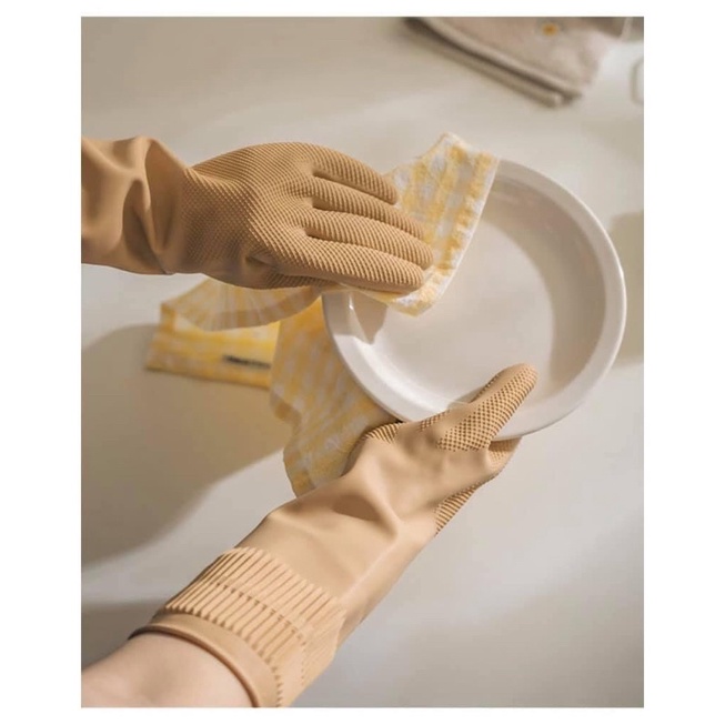 BAO TAY/ GĂNG TAY CAO SU RỬA CHÉN DỌN DẸP #MADEINKOREA