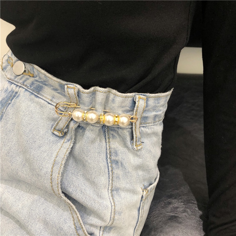 Ghim khóa cài điều chỉnh chống chói thay đổi vòng eo chân váy quần dài cho bạn nữ eo nhỏ