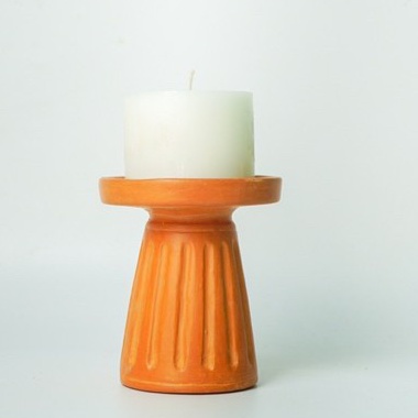 Set 5 Đế Bỏ Nến Đất Nung - Set of 5 Terra Cotta Candle Holders