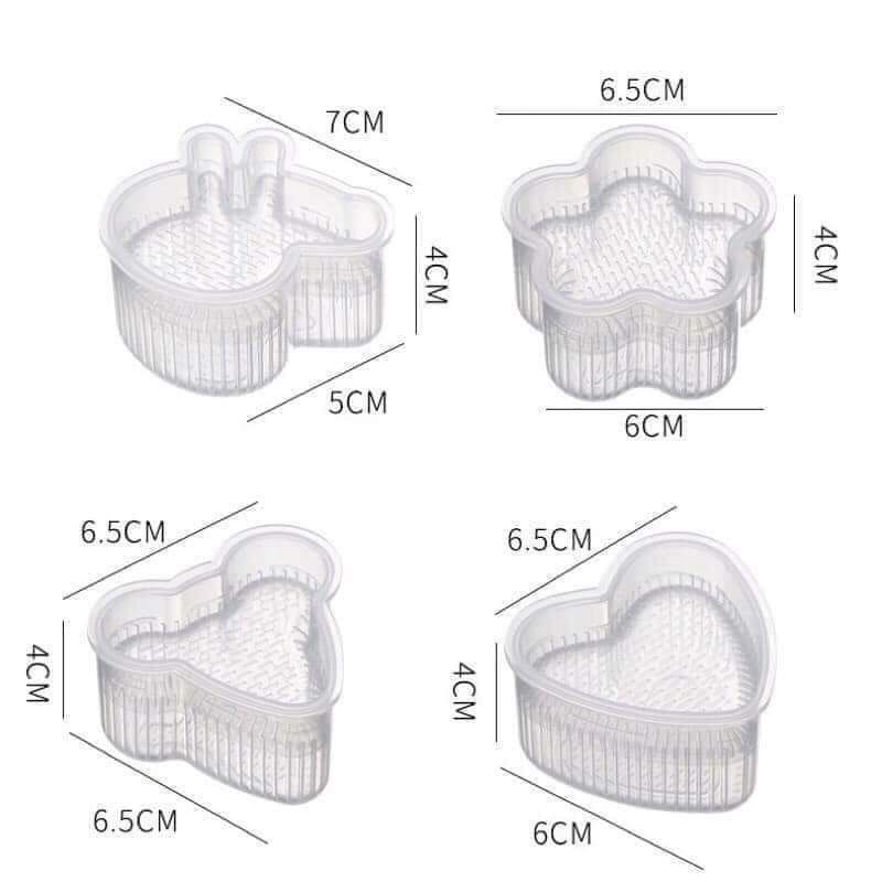 Sét 7 khuôn ép cơm nhiều hình ngộ nghĩnh cho bé