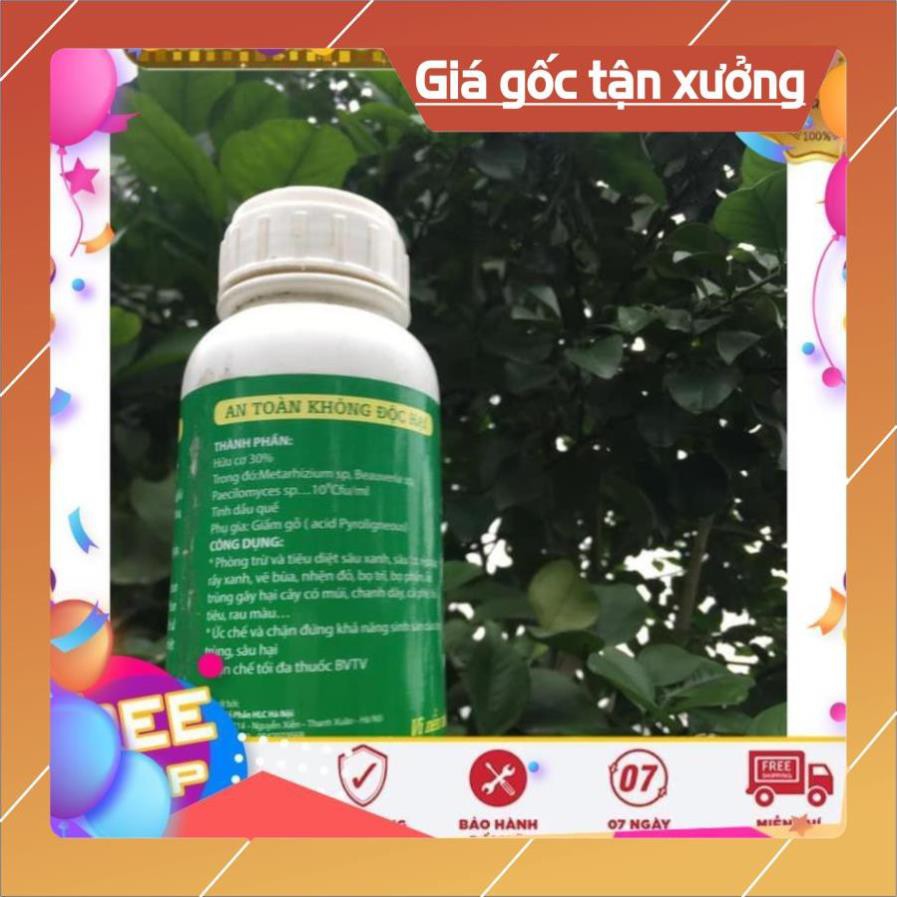 CHẾ PHẨM TRỪ SÂU SINH HỌC BIO PLUS HLC CHUYÊN DIỆT CÁC LOẠI SÂU VẼ BÙA, NHỆN ĐỎ, TRĨ, RẦY, RỆP,... CHO CÂY TRỒNG - 500ML