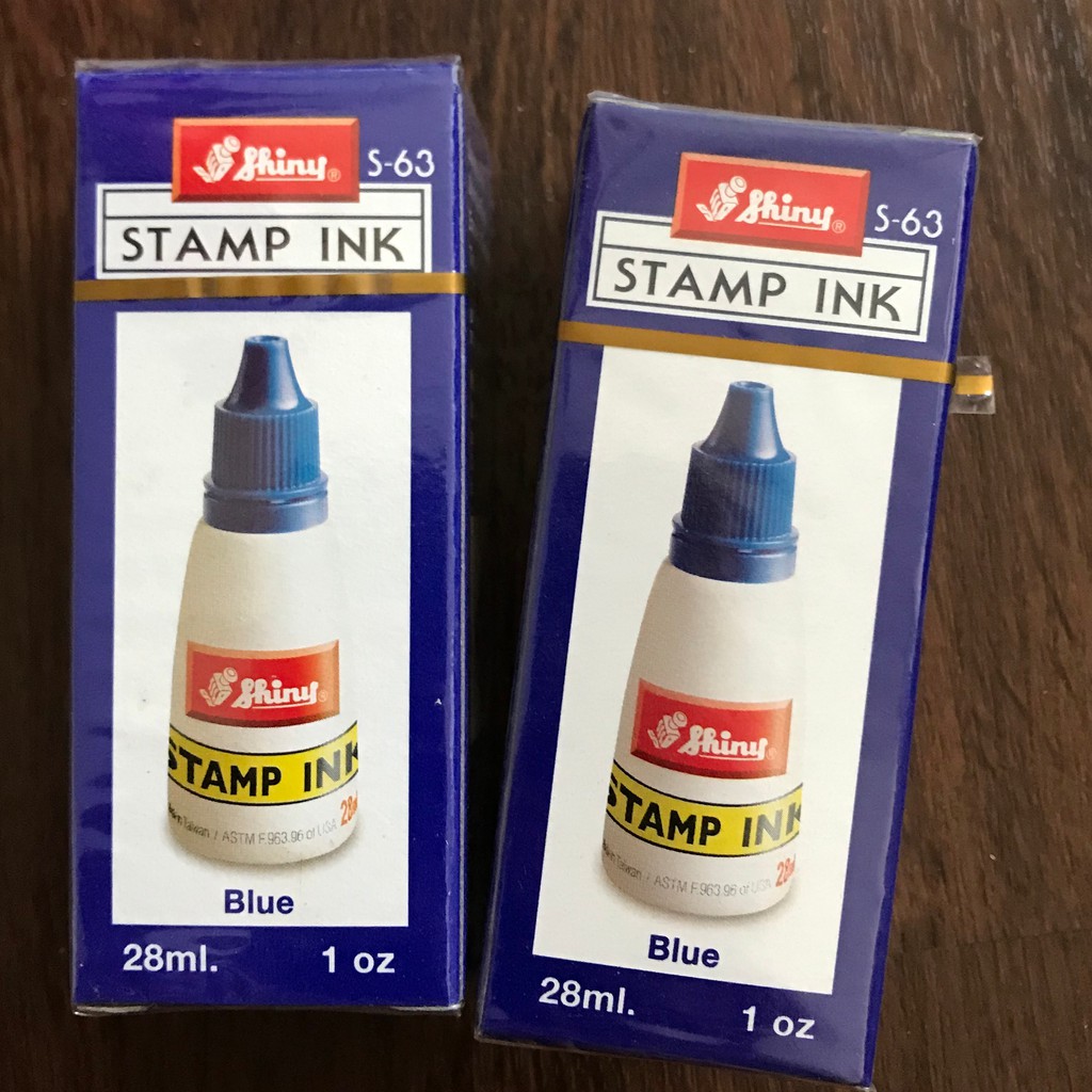 Mực dấu Shiny S63 xanh