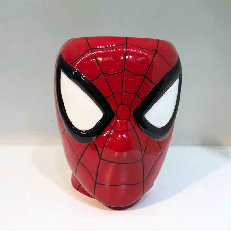 Cốc Sứ Uống Cà Phê In Hình Spiderman Deadpool Captain America 3D Phong Cách Disney
