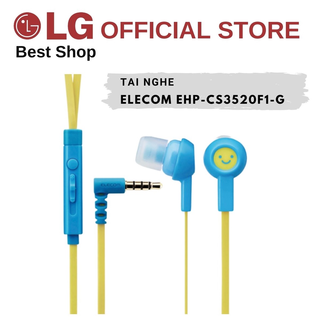 Tai Nghe Có Mic Elecom EHP-CS3520F1-G Hành Chính Hãng Bảo Hành 12 Tháng