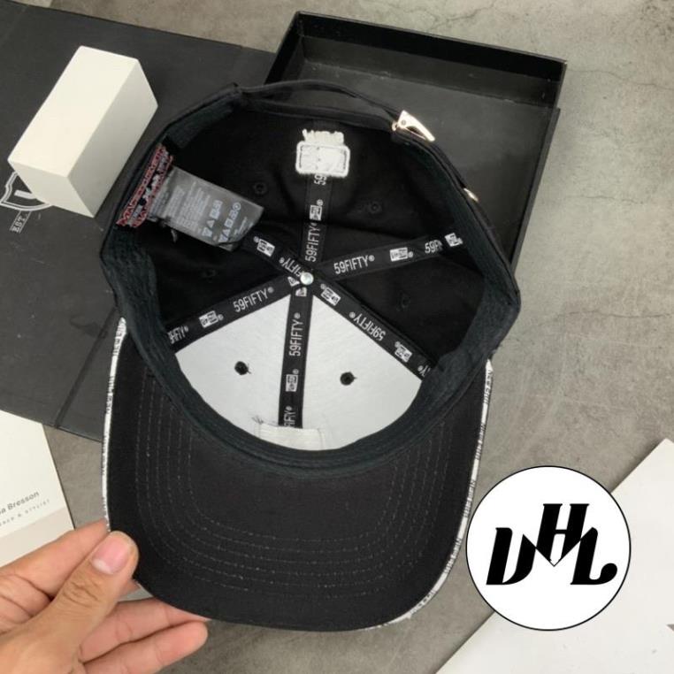 Mũ Lưỡi Trai Mạc NEW ERA WAY Mạc Vuông Viền Tem Trắng Thời Trang Nam Nữ