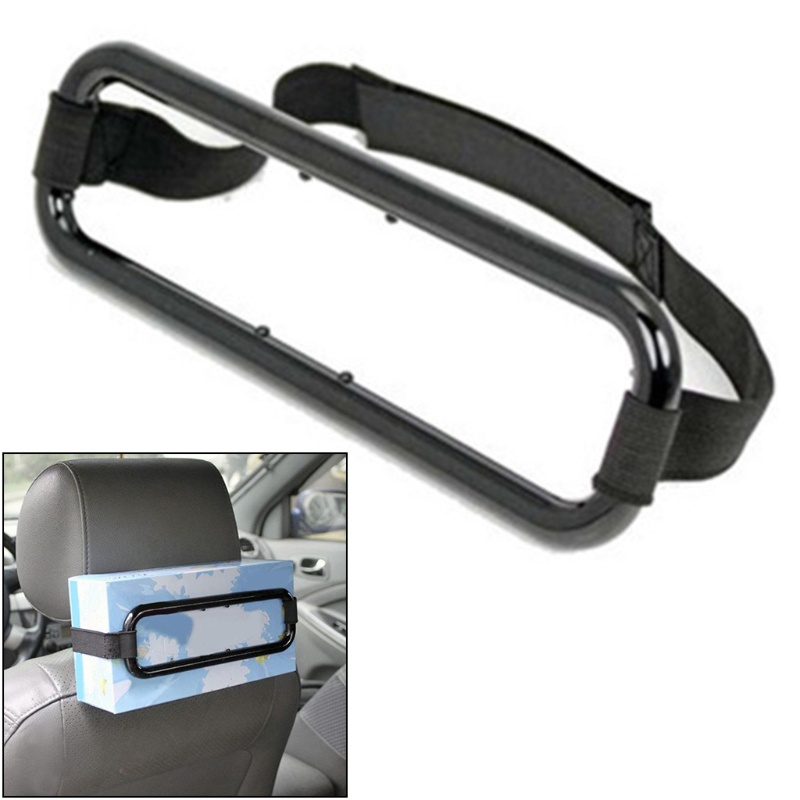 Shas Hộp Đựng Khăn Giấy/Khăn Ăn Có Kẹp Gắn Lưng Ghế Ngồi Xe Hơi Với Dây Co Giãn
