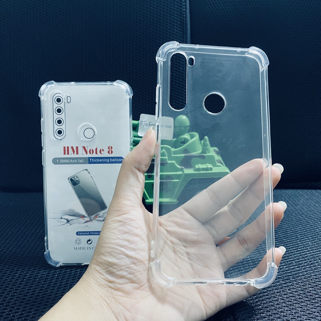 Ốp lưng chống sốc Xiaomi Redmi note 8/ Redmi note 8 pro trong suốt cao cấp bo 4 góc chống va đập