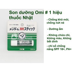 Son dưỡng môi Omi Menturm chống môi khô nứt nẻ