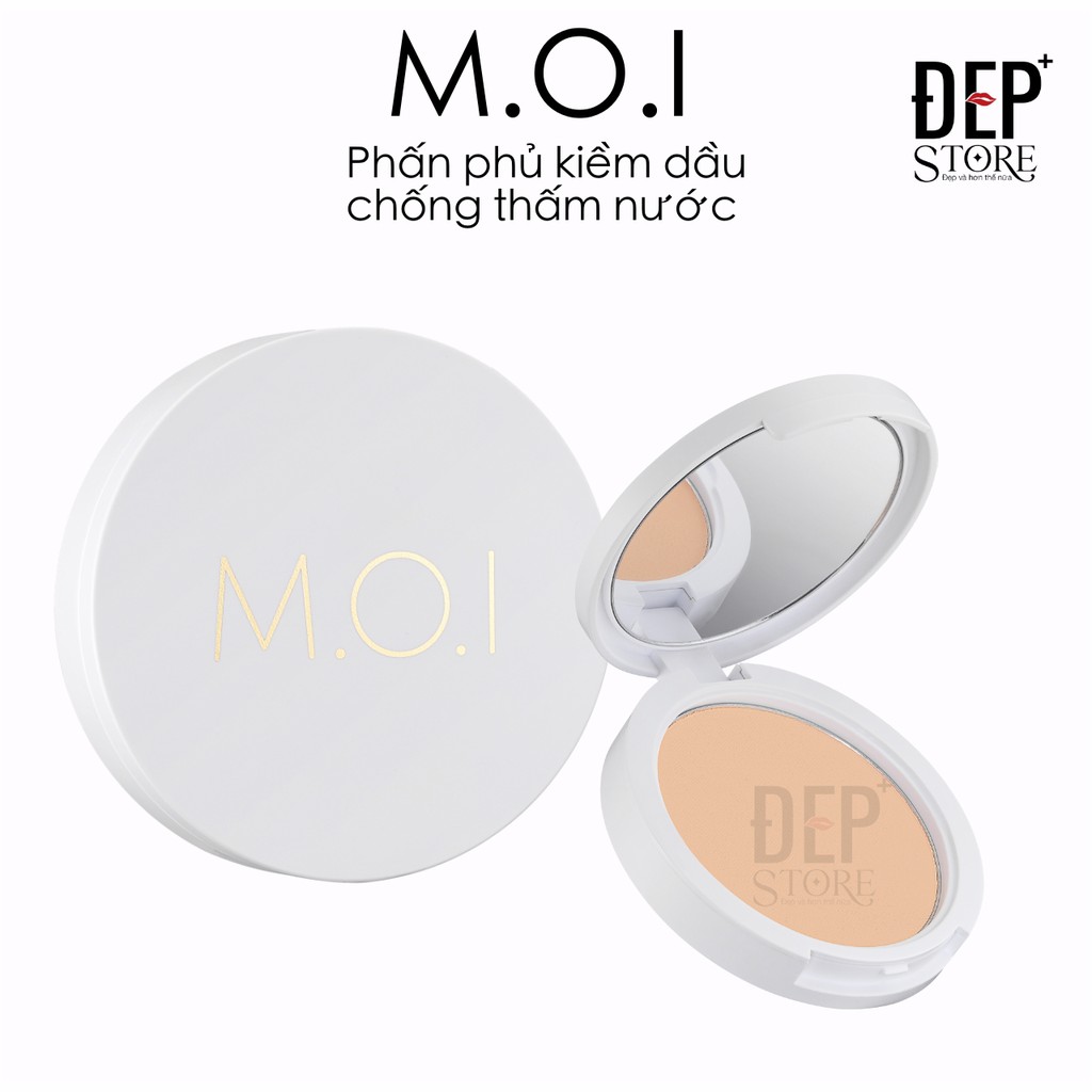 Phấn phủ M.O.I Cosmetics kiềm dầu kháng nước - tone tự nhiên 10g