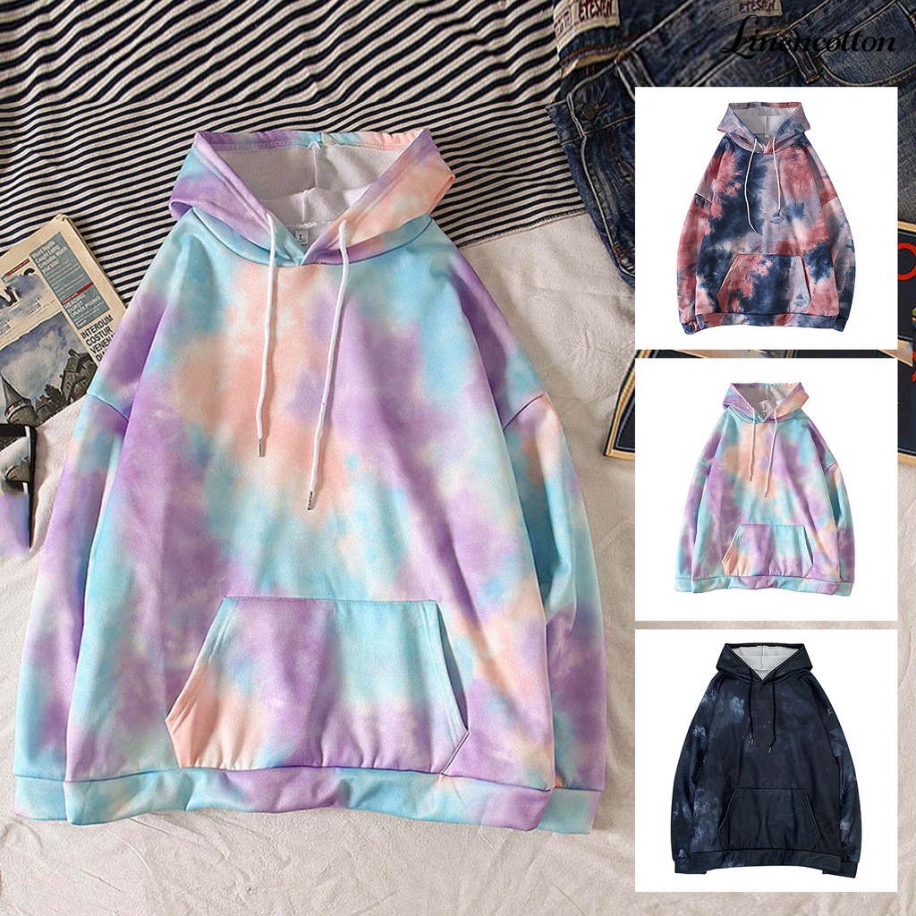 Áo Hoodies Tay Dài Phối Màu Cá Tính Cho Nữ