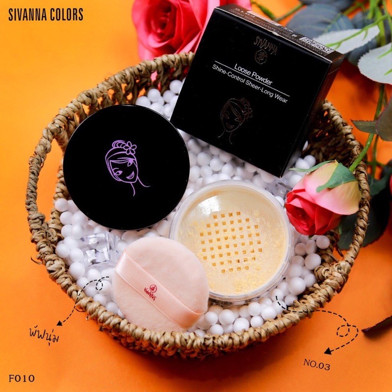 [Sẵn ship] Phấn Phủ Kiềm Dầu Sivanna Loose Powder