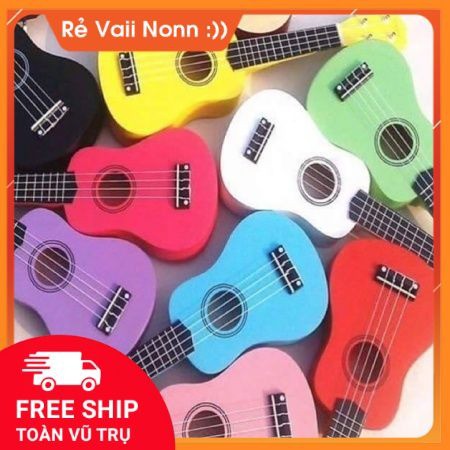 Đàn Ukulele Gỗ màu mới 100% - Hàng có sẵn tặng kèm hướng dẫn chơi và pick gảy miễn phí