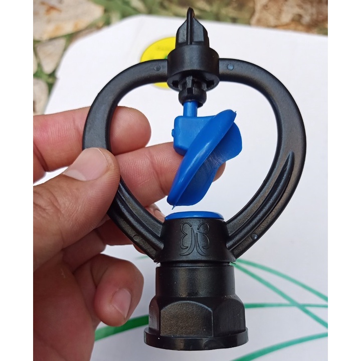 Bộ 10 Cái Béc Tưới Cây Thìa Thân Xoay Ren Trong Nối Ống Phi 21-27, Bán Kính Tưới 4.5 - 6m