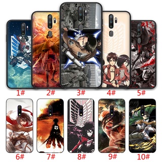 OPPO A5 A8 A9 A31 A32 A53 A73 2020 4G Soft TPU Phone Case Casing SXF11 Attack On Titan Silicone Cover