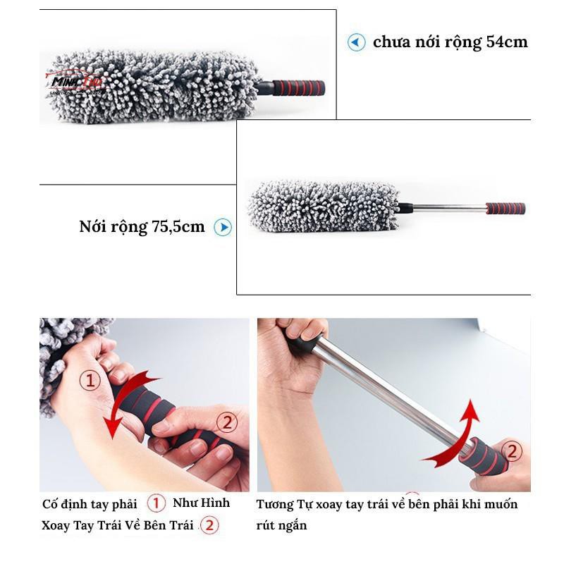 Chổi Lau Bụi Đa Năng Sợi Nano Chuyên Dụng - Chổi Tròn