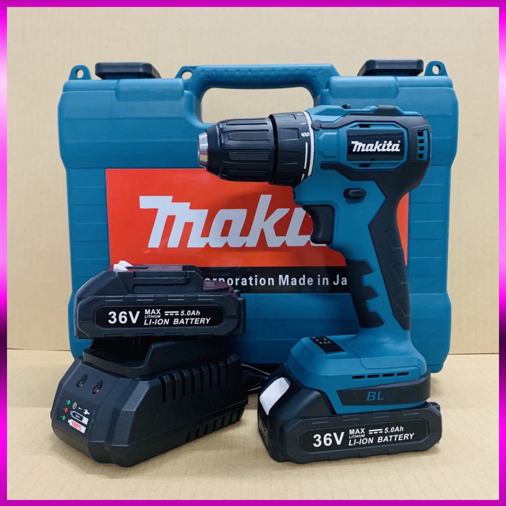 Máy khoan pin Makita 36v, 2 pin, không chổi than, 100% dây đồng .....