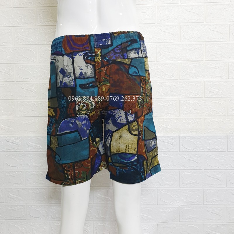 Quần đùi dáng lửng Đ.07 chất thoáng mát in hình hoa lá, trẻ trung năng động-ảnh, video shop làm | BigBuy360 - bigbuy360.vn