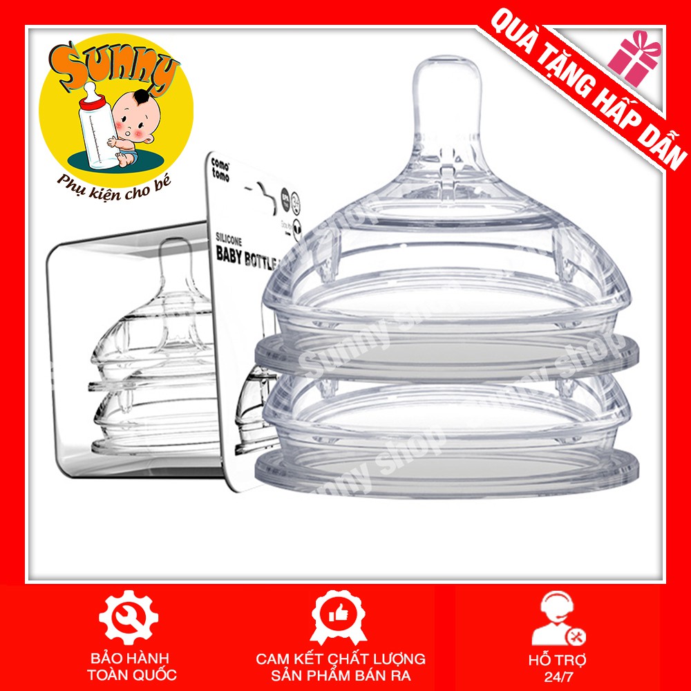 [ĐỦ SIZE] Núm Ti Comotomo Silicon Siêu Mềm
