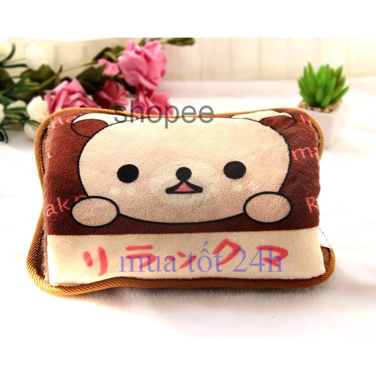 Túi Sưởi,Chườm Lạnh  Chân Tay Hình Doremon Totoron Mèo Kitty Gấu