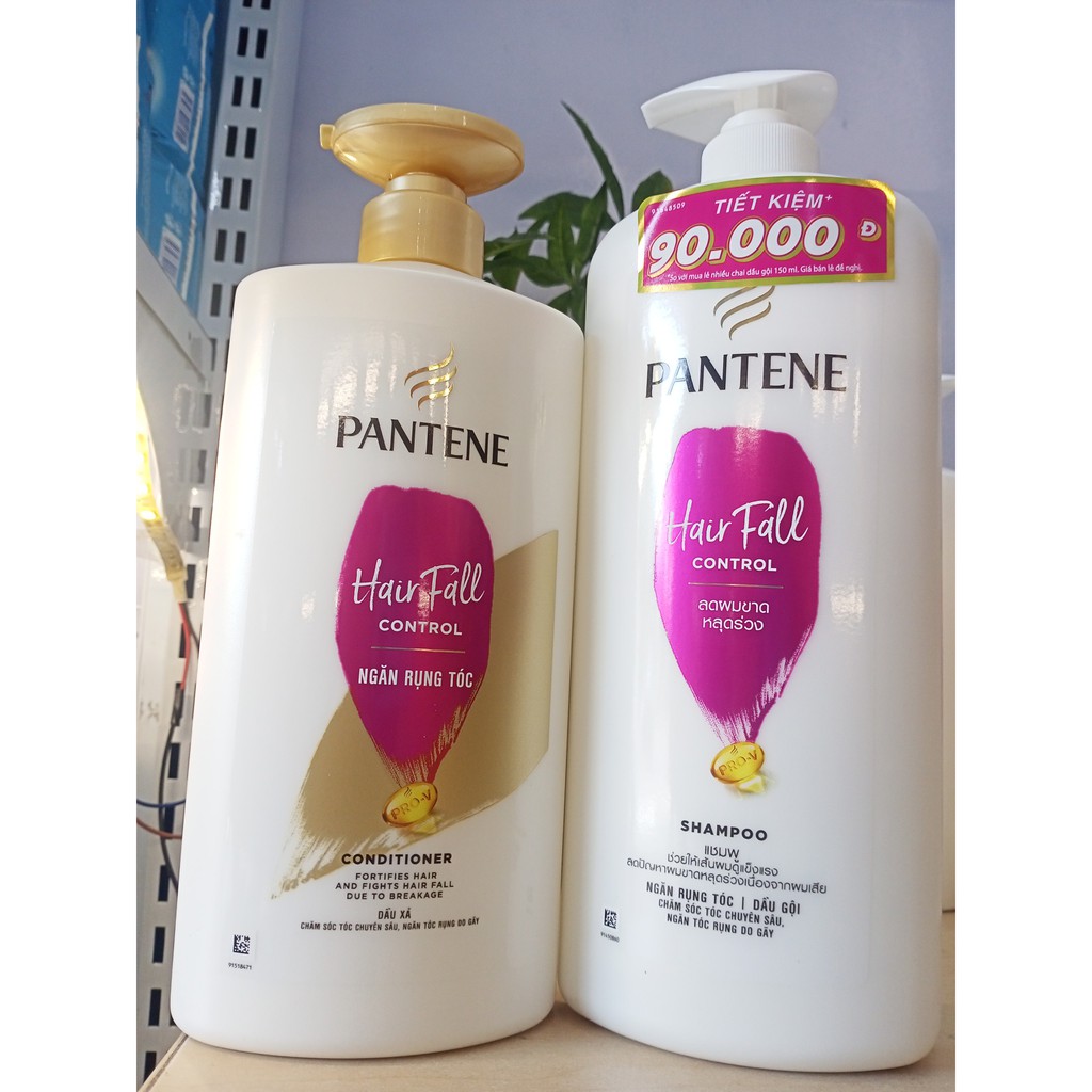 Combo 1 dầu gội Pantene ngăn rụng tóc 1.2L+ 1 dầu xả Pantene 650g