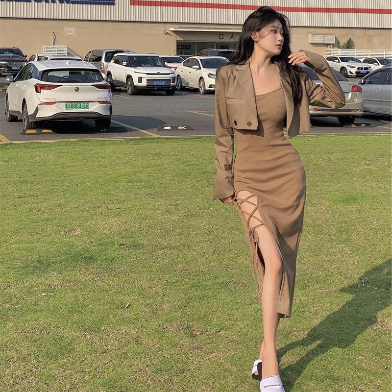 Set Đầm Thiết Kế Cổ Điển Thời Trang Mùa Hè Cho Nữ