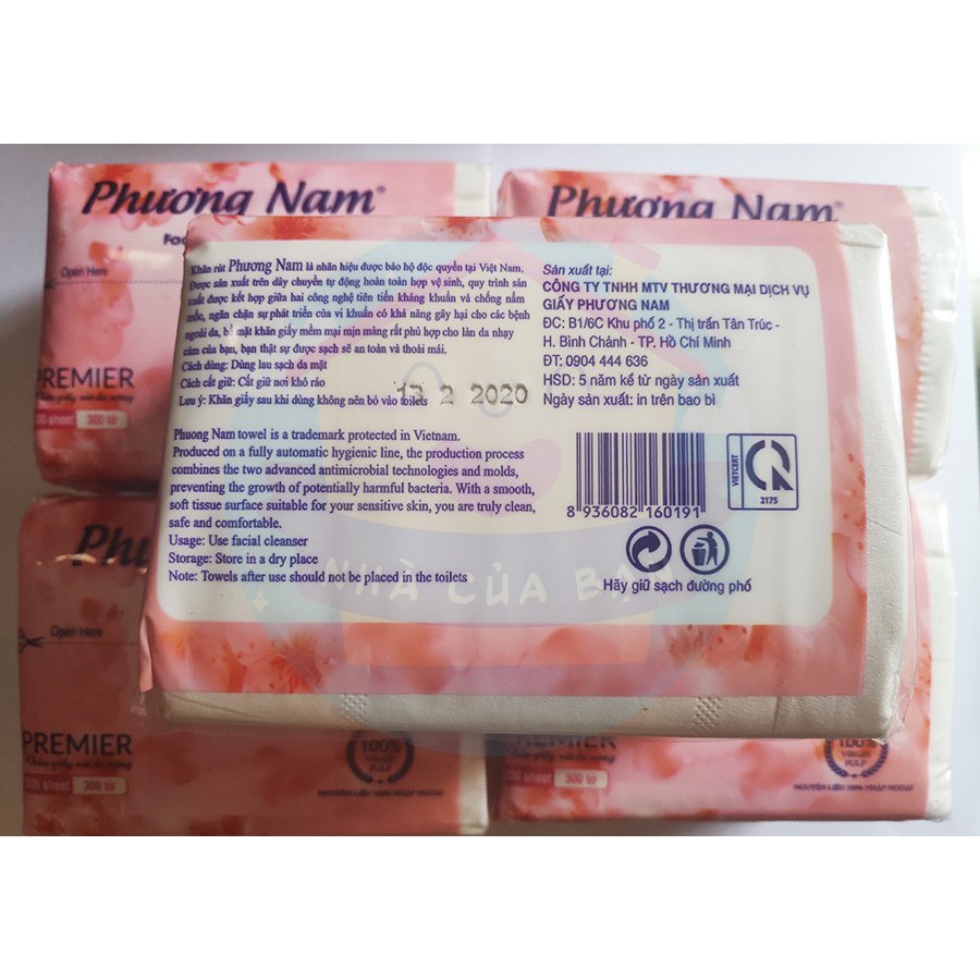 Khăn giấy rút đa năng 300 tờ Phương Nam Premier loại mới [ẢNH THẬT]