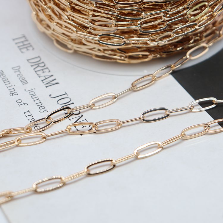 Dây Chuyền Đồng Mạ Vàng 14k Dáng Dài Chữ O Sang Trọng Thanh Lịch Dành Cho Nữ