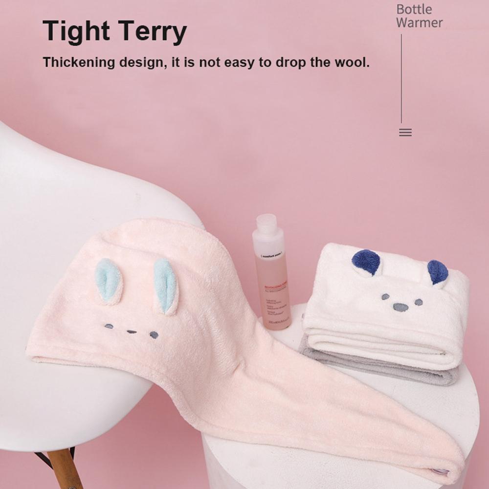 Khăn Tắm Trùm Đầu Bằng Sợi Microfiber Mềm Mại Hình Tam Giác Cho Nữ
