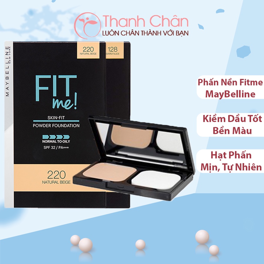 Phấn Nền Maybelline Fit Me Skin Fit Powder Foundation Mịn Lì 9g