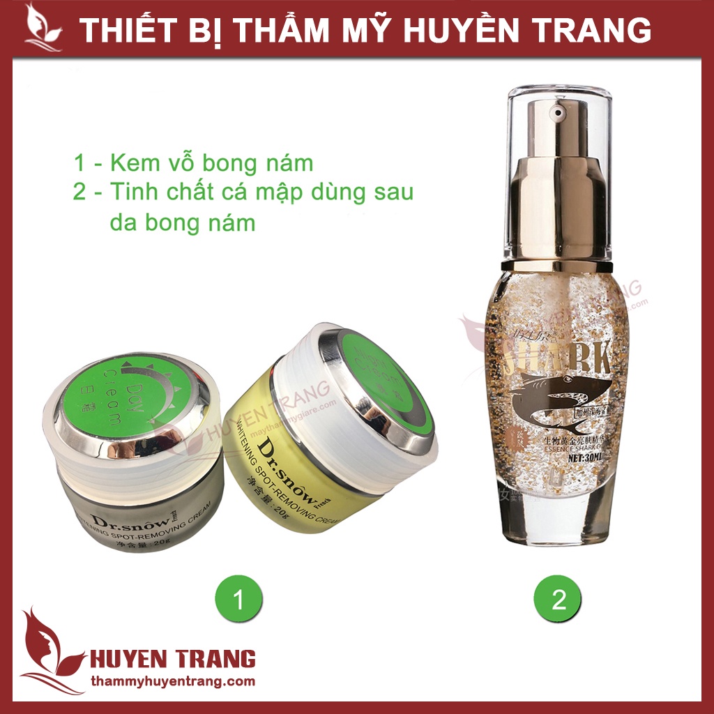 Kem Vỗ Bong Giảm Nám Ngày &amp; Đêm Dr Snow - Thẩm Mỹ Huyền Trang