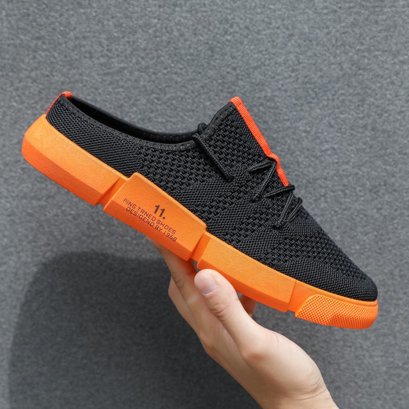 Giày Lười Vải canvas Dạng Lưới Thoáng Khí Mẫu 39-44 qk03