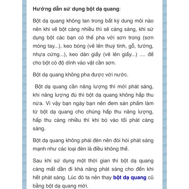 [MÀU XANH LÁ] BỘT DẠ QUANG phát sáng trang trí (xanh lục)