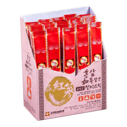 Thạch hồng sâm 6 năm tuổi  Korea Red Ginseng Six Years Old Jelly Stick