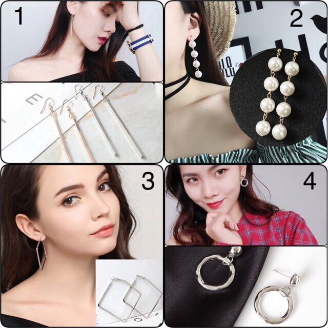 BÔNG TAI DÁNG HÀN THỜI TRANG.