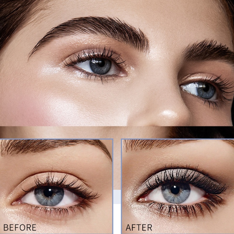 Brroa Set 9 Mascara Đầu Cọ Mịn Chống Thấm Nước Giúp Mi Cong Dài Tự Nhiên