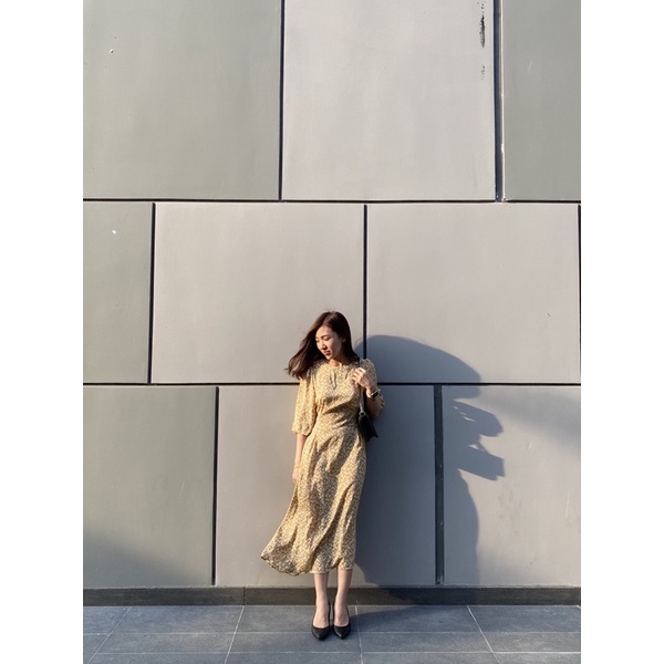 Đầm hoa nhí vàng