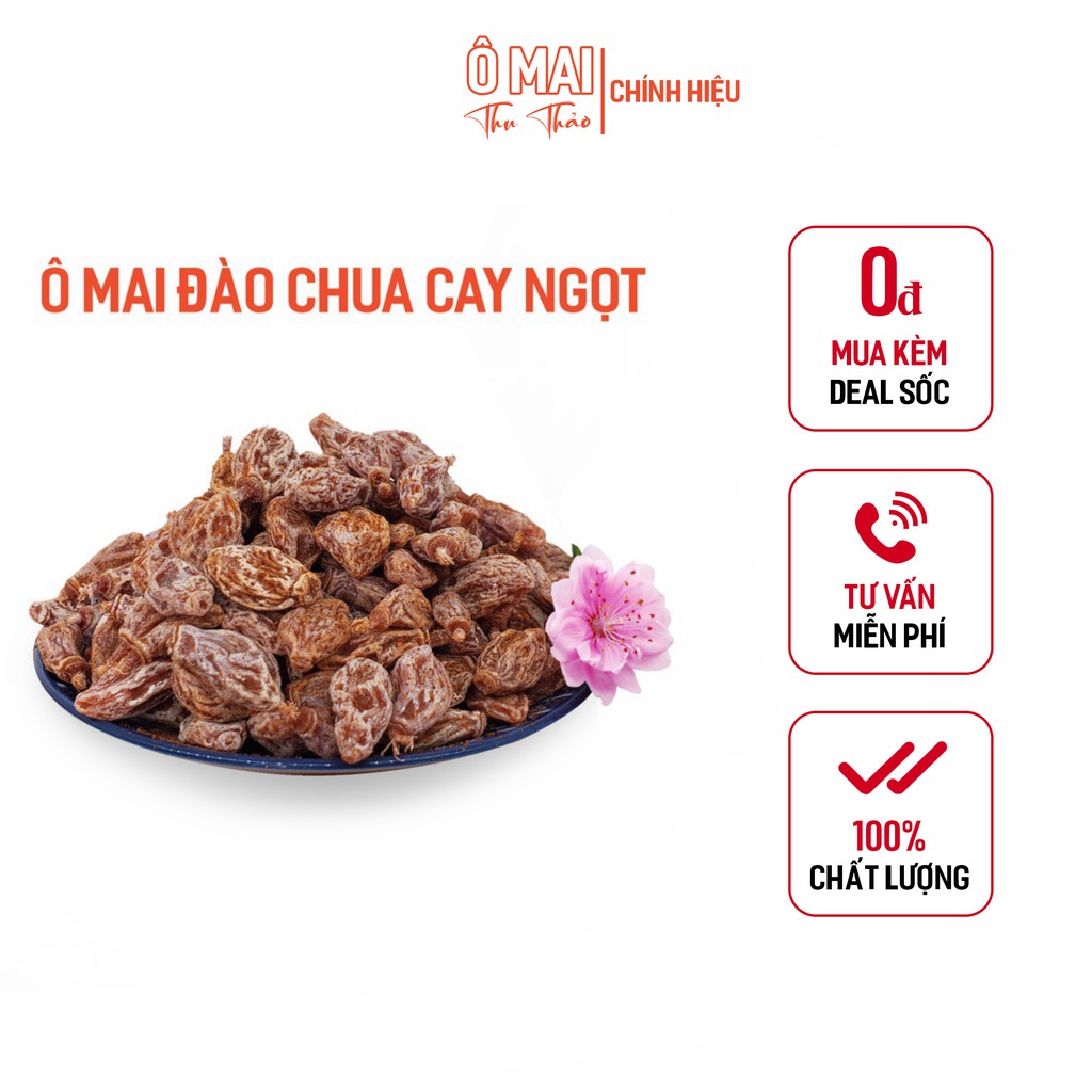 Ô Mai Đào Bao Tử Xí Muội Mix 3 Vị Chuẩn Chua - Cay - Ngọt Loại Không Hạt | 1kg