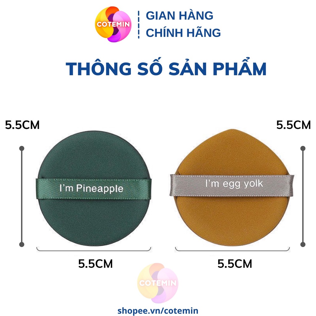 Bông Phấn Trang Điểm Thiết Kế Mềm Mại Sử Dụng Cả Khô Và Ướt VECOM