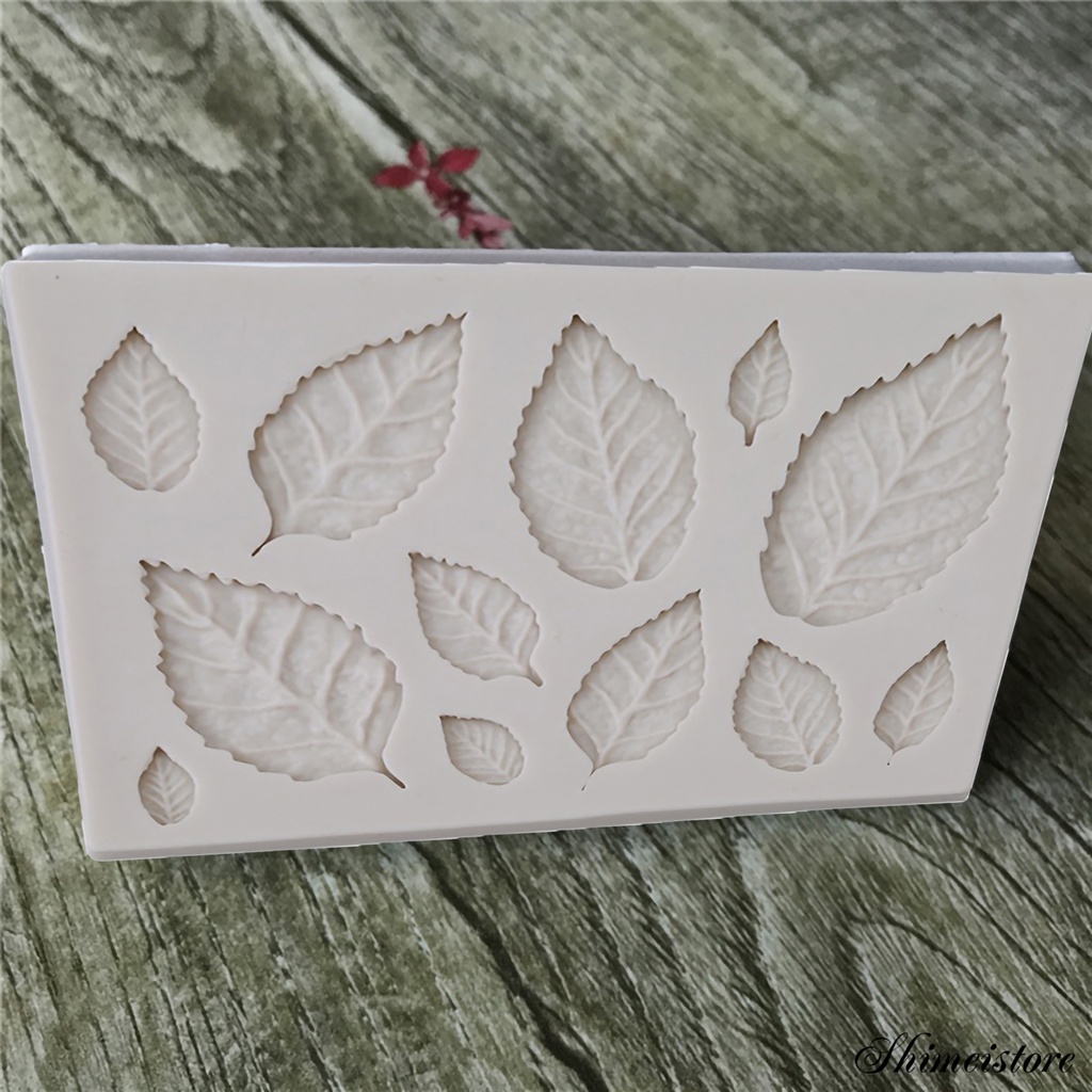 Khuôn Silicone Làm Bánh Hình Chiếc Lá Chịu Nhiệt Tốt Tiện Dụng