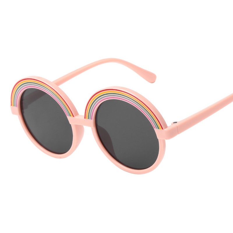 Kính Mát Màu Cầu Vồng Thời Trang Dành Cho Bé Gái