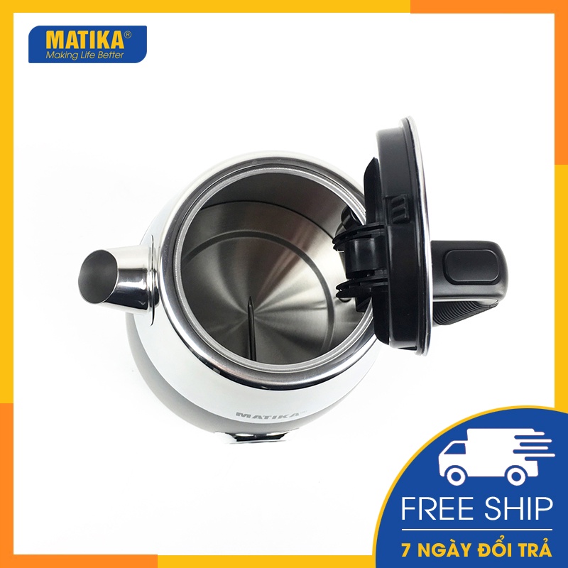 Ấm Siêu Tốc MATIKA 1.7L Có Đồng Hồ Báo Nhiệt MTK-1869