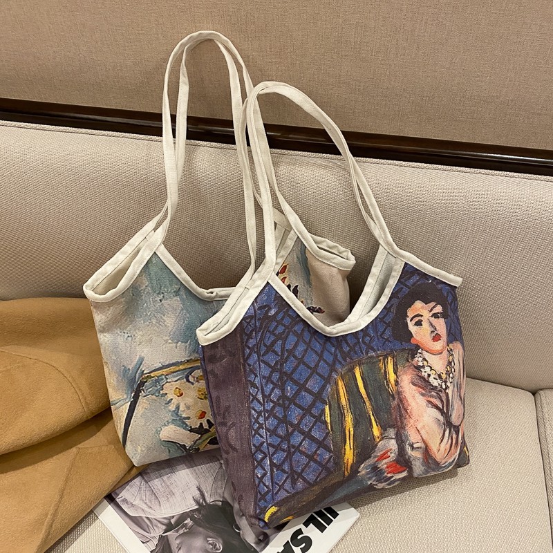 túi vải xinh yêu đeo vai họa tiết xinh đẹp 2021