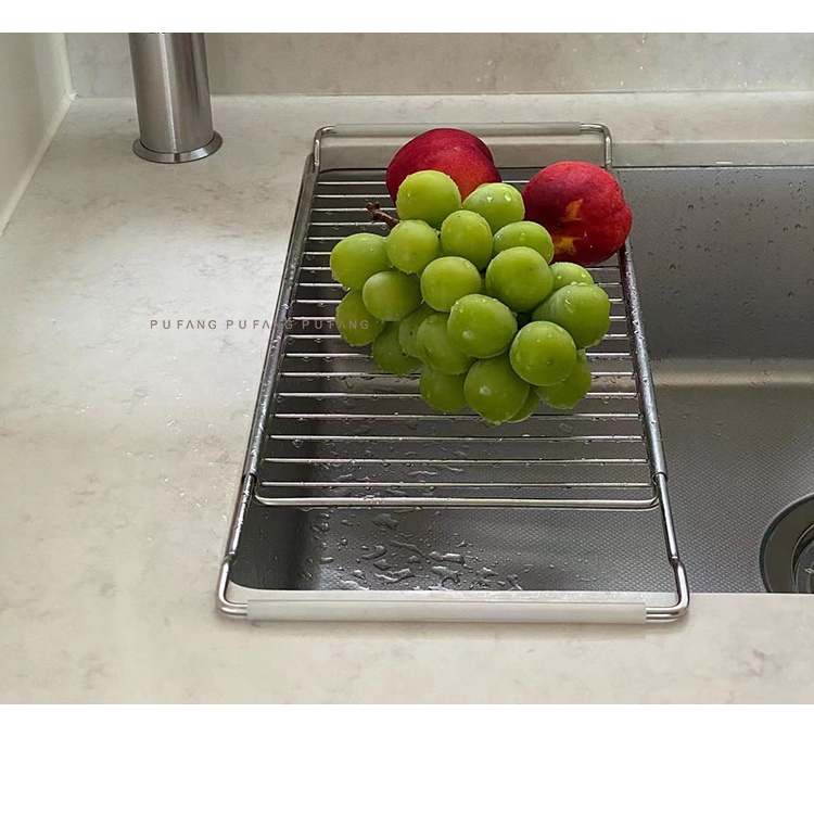 HERA Giá Inox Úp Chén Đĩa Ráo Nước Có Thể Điều Chỉnh Cho Nhà Bếp