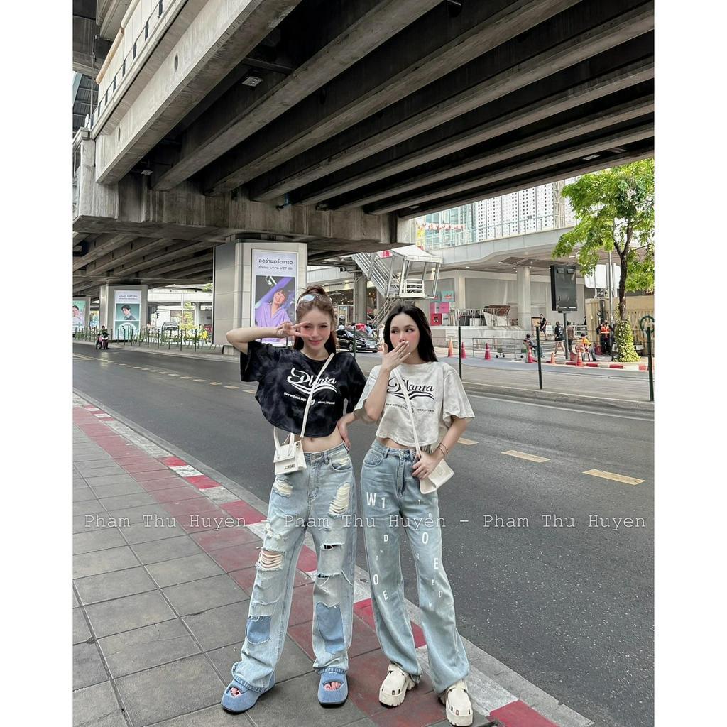 Áo croptop Pull loang Planta hàng QC