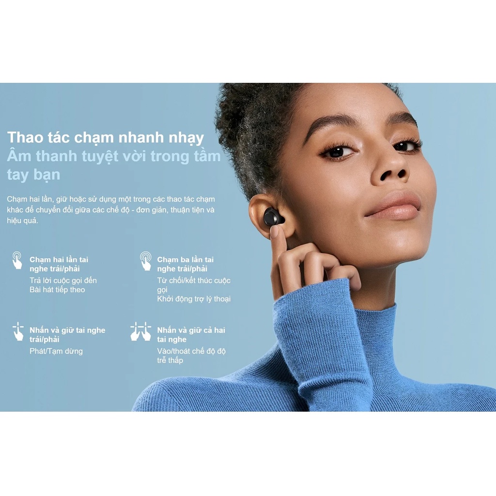 Tai nghe bluetooth Xiaomi Redmi Buds 3 Lite BHR5489GL chính hãng