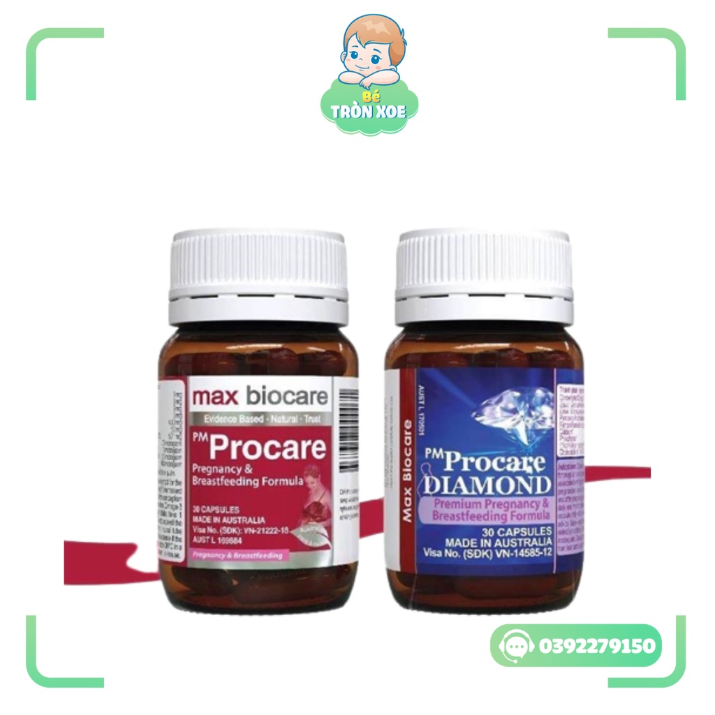 PM Procare / Procare Diamond - Vitamin tổng hợp chuyên dùng cho phụ nữ có thai và cho con bú